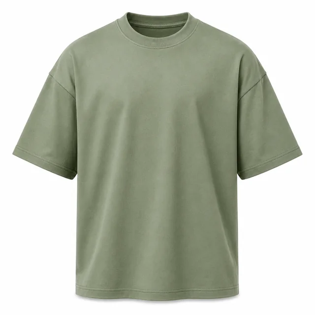 Sage green color variant of the oversized T-shirt